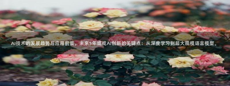 AI技术的发展趋势与应用前景，未来5年或成AI创新的关键点：从深度学习到超大规模